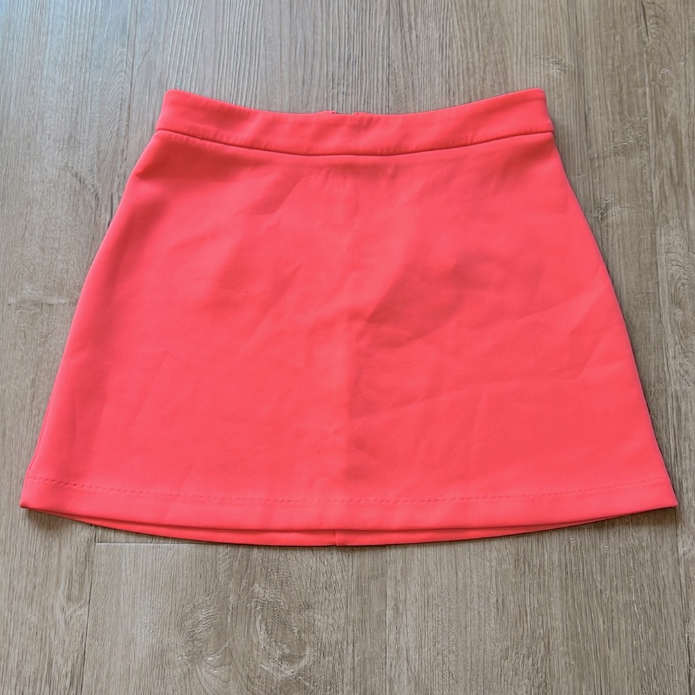 Forever 21 Women’s Neon Coral Mini Skirt Size Medium